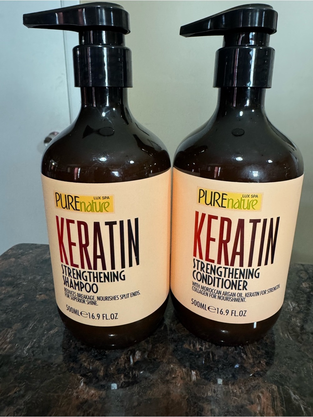 Keratin Strengthening Shampoo & Conditioner set